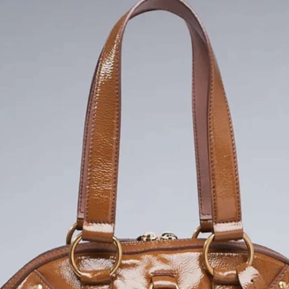 Yves Saint Laurent YSL Patent Leather Medium Muse Satchel Bag Vintage - Picture 4 of 14